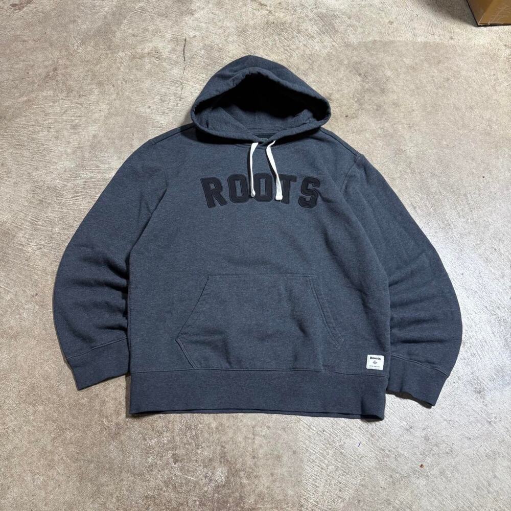 Black Roots Embroidered Logo Hoodie